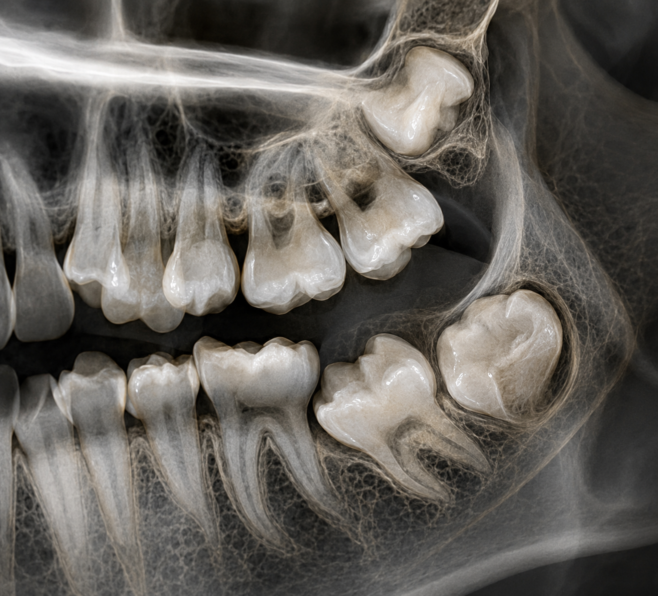 Imagen clínica de Dientes retenidos o fuera de posición